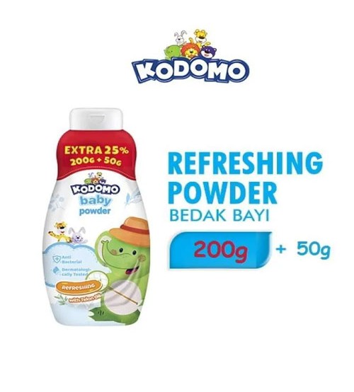 Kodomo Baby Powder Refreshing With Telon Oil 200g+50g